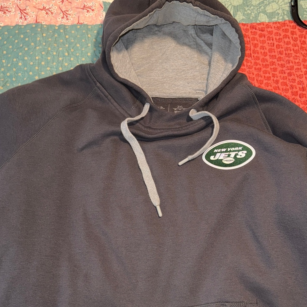 New York Jets Gray Hoodie 2XL- New Conditon